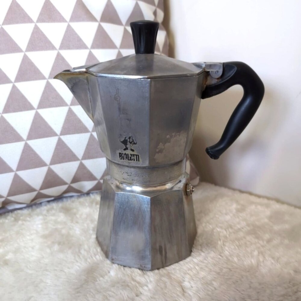 Vintage Alfonso Bialetti Camping Outdoor Utility The Moka Express Coffee Maker